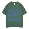 Retro Fishing T Shirt Kiss My Bass Funny Meme Tshirt Unisex Unisex Fashion Clothing T Shirt Summer Cotton Casual Tshirts Streetwear