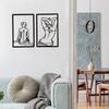 1Set Metal Minimalists Abstract Woman Wall  Line Drawing Wall Decors Single Line Female Home Hangings