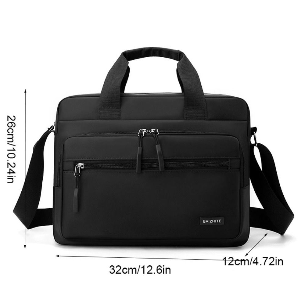 Großvolumige Herren Business-Aktentaschen Oxford-Stoff Umhängetasche Einfache Laptops Handtasche Mann