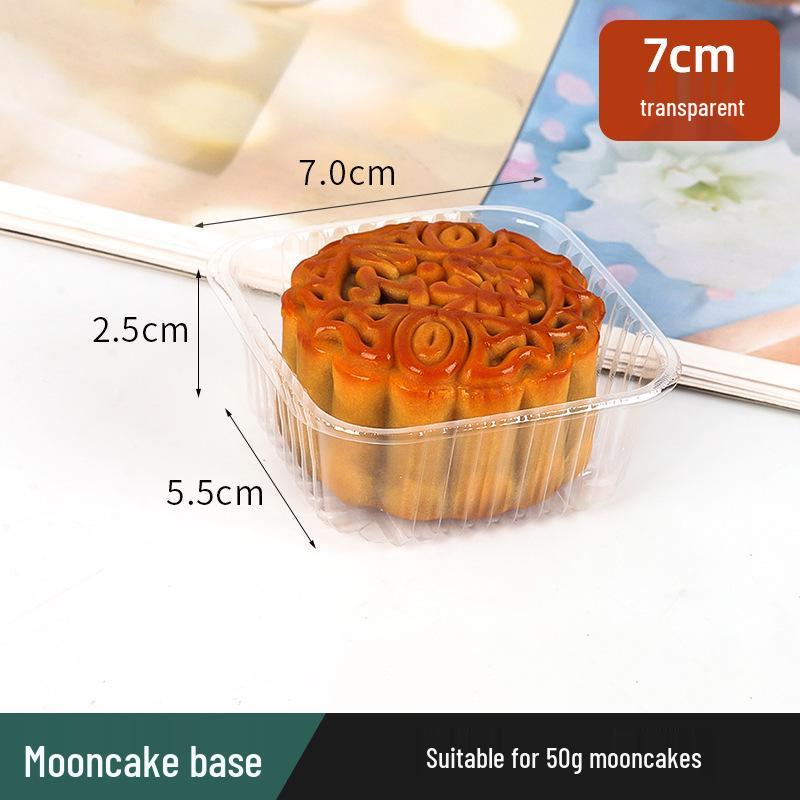 Golden Mooncake Blister Packaging: Salted Egg Yolk Pastry Tray with Mung Bean Cake Blister Box.