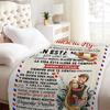 1pc Flannel Blanket A Heartwarming Gift To My Daughter Warm Comfortable Blanket for Home Bedroom Decor Full of Love In Spanish