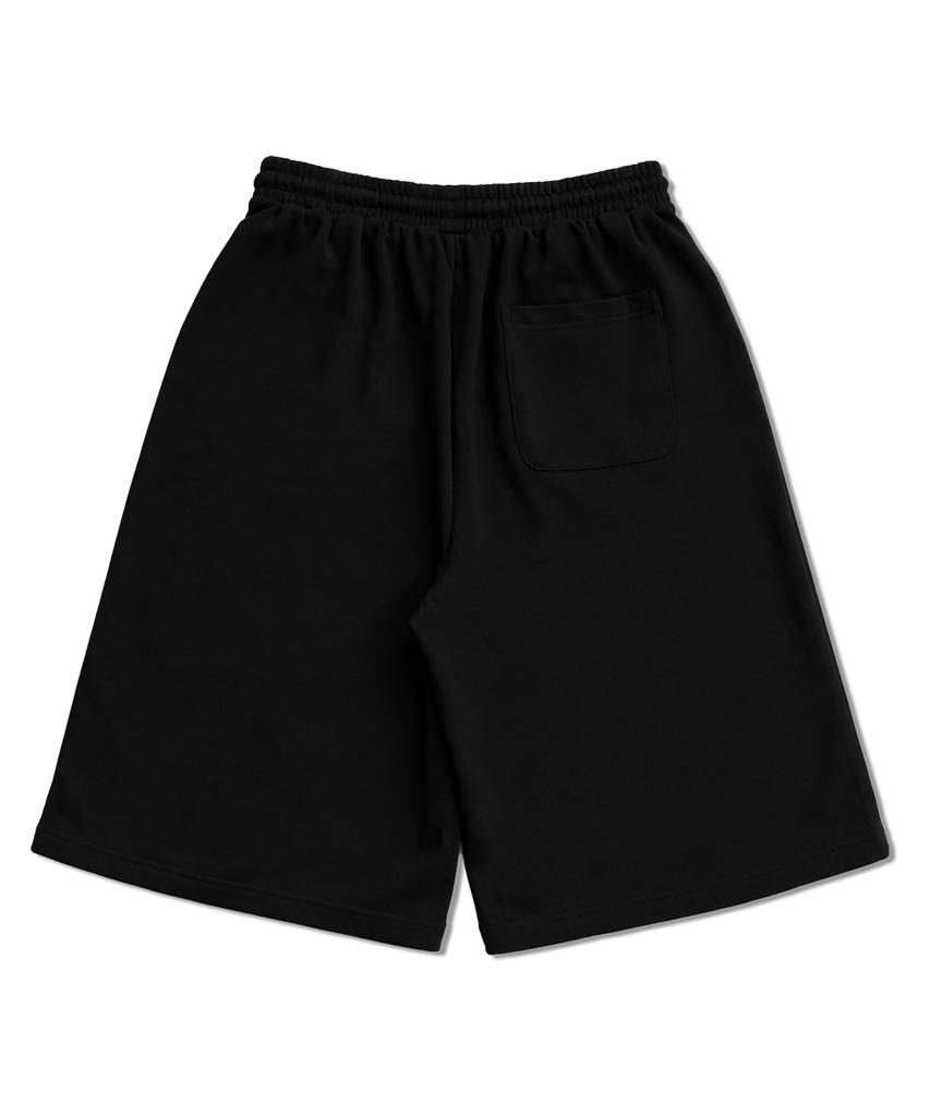 Eonoideu Single-Pleat Bermuda Sweat Shorts Lq7Pu491_Black