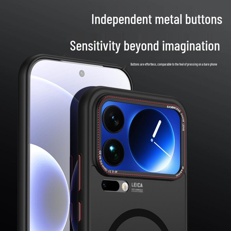 Xiaomi 17 Pro Max Magnetic Frosted Metal Lens Protective Case