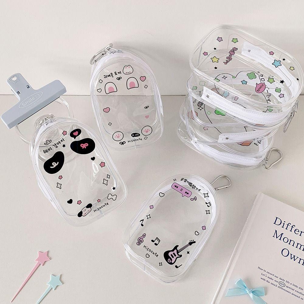 2Pcs With Keychain Doll Storage Bag Protector Doll Transparent Case  Cotton Doll