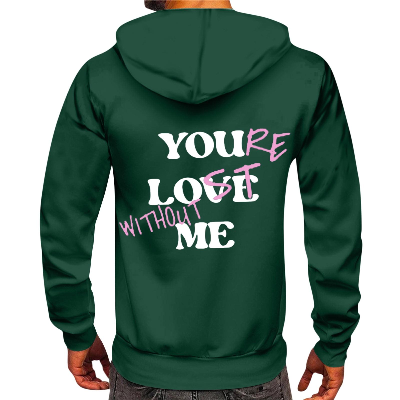 

Вінтажна чоловіча толстовка з капюшоном і принтом на Хеллоуїн L