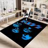 1 Stück KISS Bandmitglieder Home Office, Strapazierfähige Polyester-Fußmatte mit Einfacher Reinigung, Bürodekoration, Urbaner Stil, Rutschfeste Rückseite