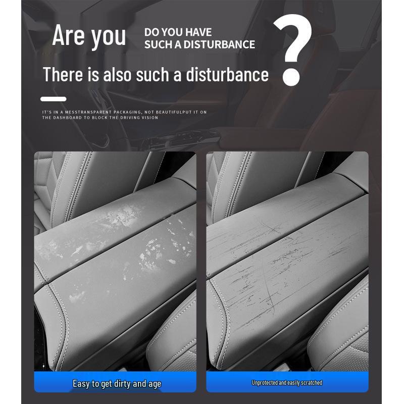 Lynk & Co 900 Console Armrest Leather Cover: Interior Mod Protective Pad