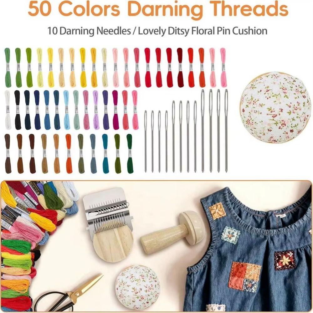 Weaving Loom Sock Darning Kit Egg/Mushroom Shaped Darning Egg for Socks  Clothing Mending