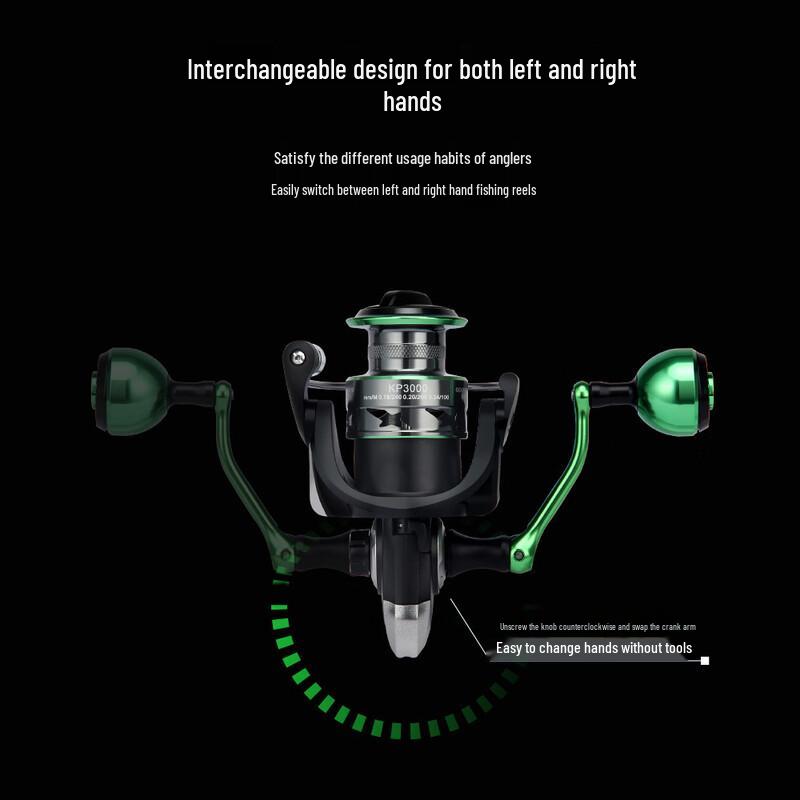 iosn KP3000 All-Metal Spool Spinning Fishing Reel