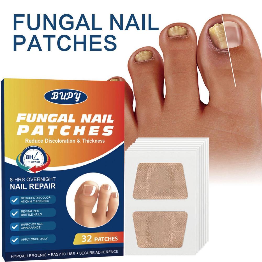 Toenail Fungus Patch Waterproof Nail Repair Patches Nail Ingrown Correction Sticker Damaged Discolored Nail Foot Care Tool