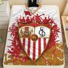 Sevilla FC Flannel Blanket, High Quality Comfortable for All Seasons, Home Decor, Warmth and Comfort