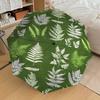 1pc Fern Leaves Pattern Pattern Umbrella Design Automatic Opening and Closing Umbrella, High-quality Travel Umbrella,  C1128060