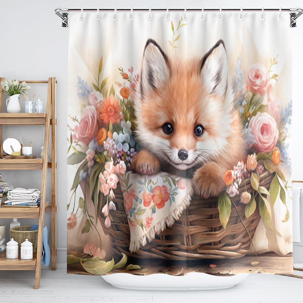 Black Shower Curtain Life Tree Sky Elephant Neon Fabric Plant Fantasy Art Bathroom Curtain For Women Bathtub Decoration