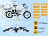 Bicicleta eléctrica PHILODO Traveller, motor de 750W, batería de 48V 35Ah, velocidad máxima 45 km/h, autonomía de 120 km, neumáticos de 20x3.0 pulgadas