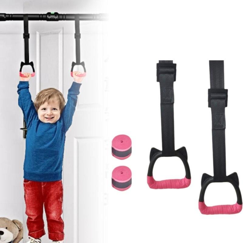 Gymnastic Children Rings Safety Straps Hanging Ring Exercise Equipment Tools