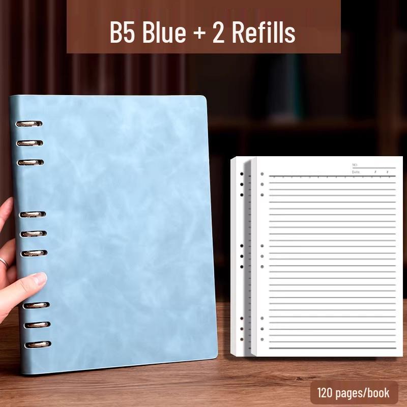 A4/B5/A5 Loose-Leaf Notebook with Custom Logo for Business or Personal Use