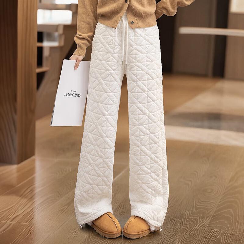 

Women s Solid Color High-Waist Wide-Leg Casual Pants XL