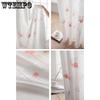 WTEMPO 2PCS Semi Shading Window Screen Living Room Bedroom Balcony Finished Curtains Cheap Sun Protection Thickened White Gauze Curtains