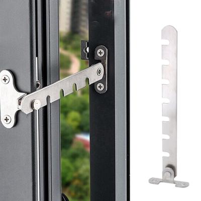2Pcs Stainless Steel Adjustable Window Safety Locks Tilt Control Window Stopper for Adjusting the Window Opening