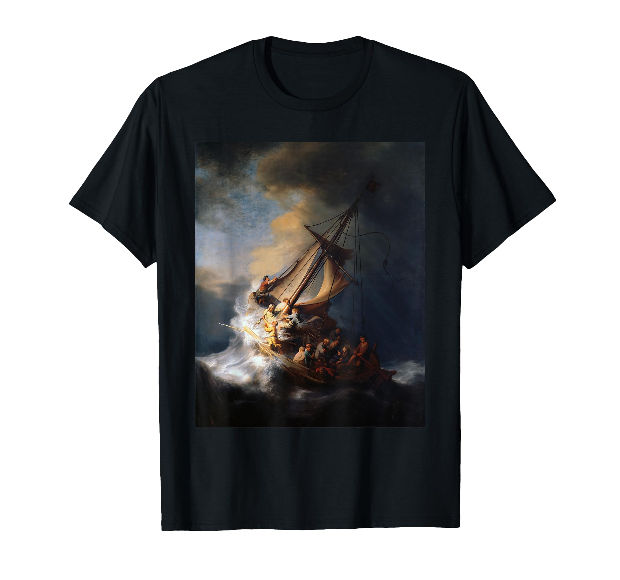 

Rembrandt Christ in the Storm on the Sea of Galilee T-Shirt чёрный