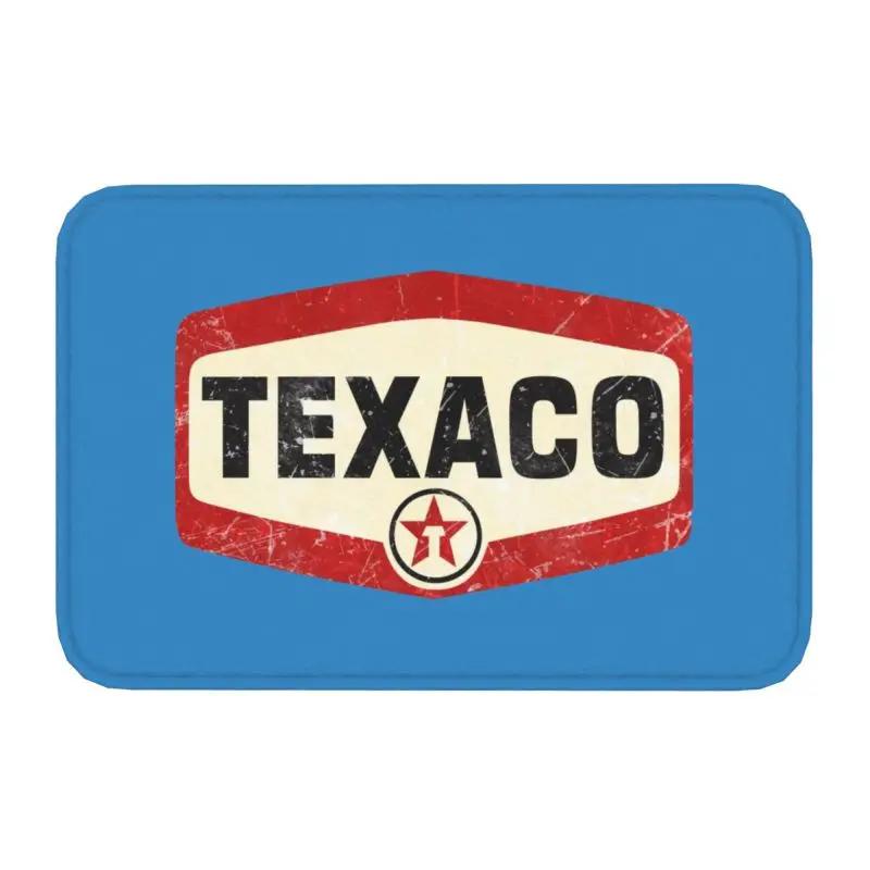 

Tapis de sol antidérapant avec Logo Texaco Vintage, pour porte, bain, cuisine, extérieur, paillasson d entrée de Garage, tapis de pied 40cm x 60cm