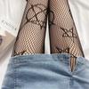 Lolita Girls Cute Pentacle Print Tights Women Sexy Gothic Punk Magical Five-Pointed Star Mesh Fish Net Pantyhose Body Stockings