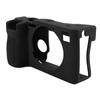 Crafted Soft Silicone Camera Case for A7CII/A7CR, Shock-Absorbing, Non-Slip Protective Case with 1:1 Precision Cutouts and Raised Key Design (Black)