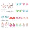 Stainless Steel Shell Earrings Studs Chic Starfish Earrings Trendy Ocean Style Ear Studs  Holiday