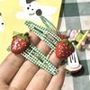 2-Pack Fruit Hair Clip Small Metal Snap Hairpins for Women Kids Toddlers Girls