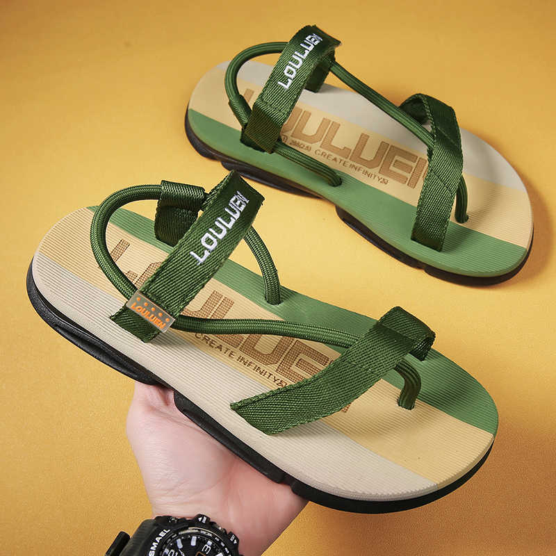 Fashion Does Not Slip Backless Sandals Men Bath Shoes Men's Slippers Home Sneakers Sports High End Pretty Team Losfers Comfortable