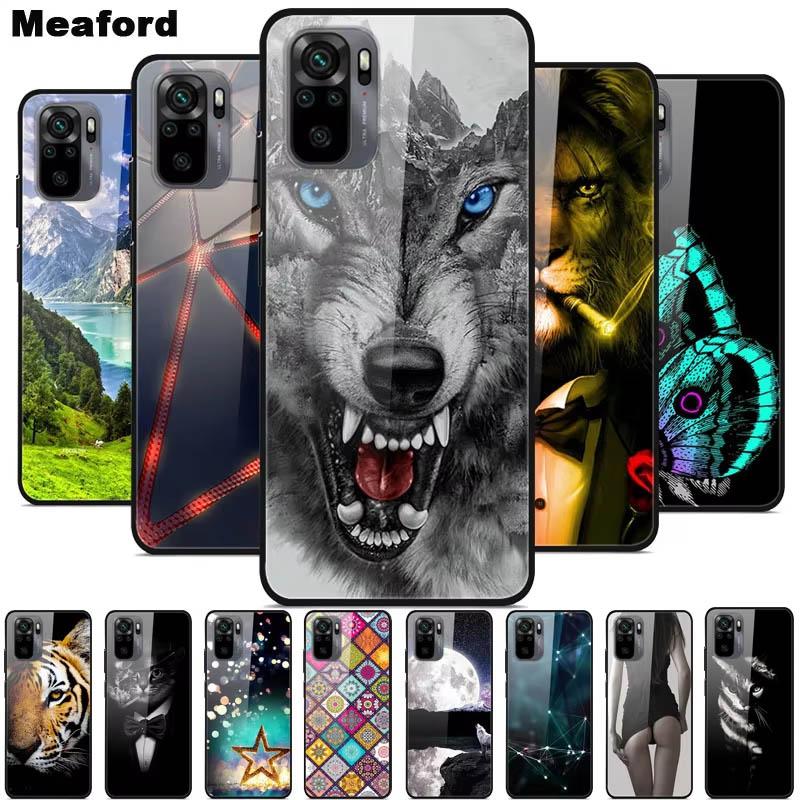Tempered Glass Case For Xiaomi Redmi Note10 Pro Case Glass Back Cover For Xiaomi Redmi Note 10 10Pro Max Case Note10 5G Shell