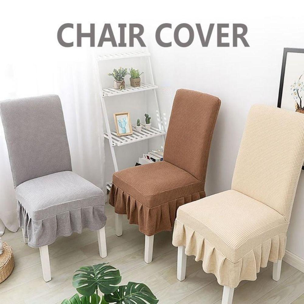 

One-piece Chair Cover Elastic Seat Slipcover Gifts Household Chair Cover темно-сірий колір