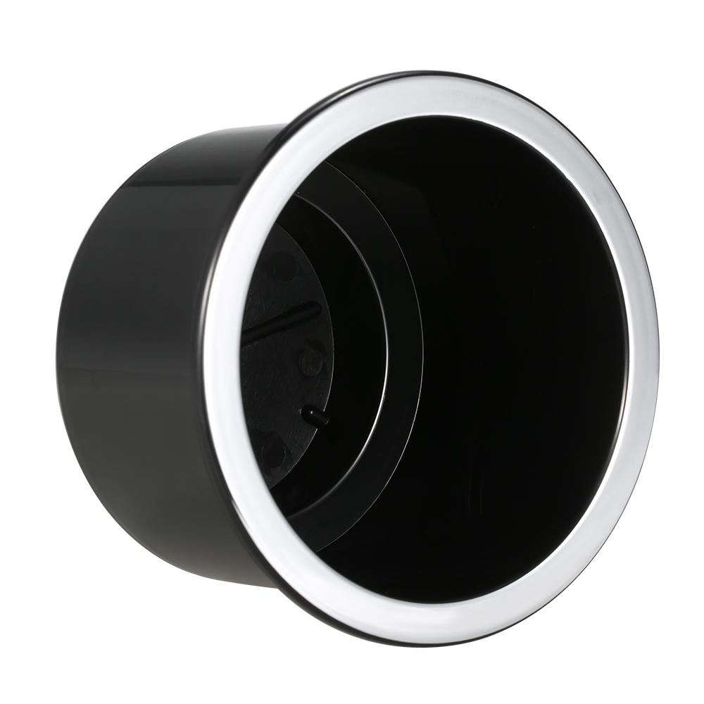 4 Pc Plastic Cup Holder Set Drop In Black   for Car Boat Marine