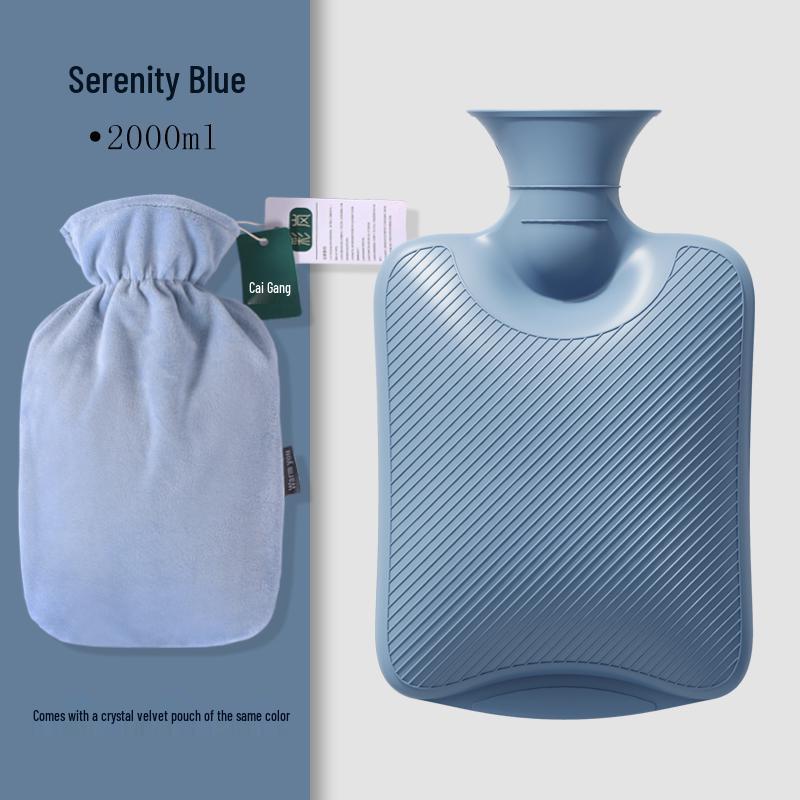 Large Plush Hot Water Bottle & Hand Warmer for Abdomen and Feet