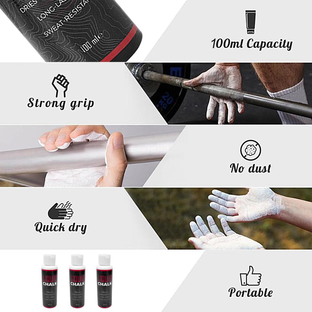 Liquid Chalk Sports Magnesium Powder Grip Anti Slip Grip Lifting Cream For Fitness Weight Lifting Climbing Gym Sports Chalk