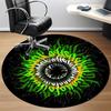 1pc Abstract Artwork Chair Carpet for Office, Round Non Slip Durable Large Size Office Carpet, Suitable for Office