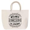 Rope Handle Beach Bag - PLANETEE - Mélanie Goddess - Large Size - Cotton - Customizable