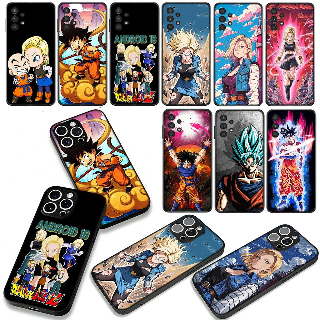 Gokus Dragons Android 18 Balls Z Cover for Xiaomi Poco F7 F6 F8 Ultra F5 X7 X6 X5 X3 NFC M7 M6 Pro C85 C75 C65 C71 C61 Case