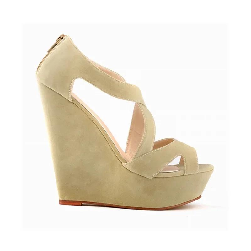 Women Sandals Summer Fashion Sexy Pumps High Heels Trend Comfort Peep Toe Wedge Platform Heel Jazz Dance Female Shoes Plus Size