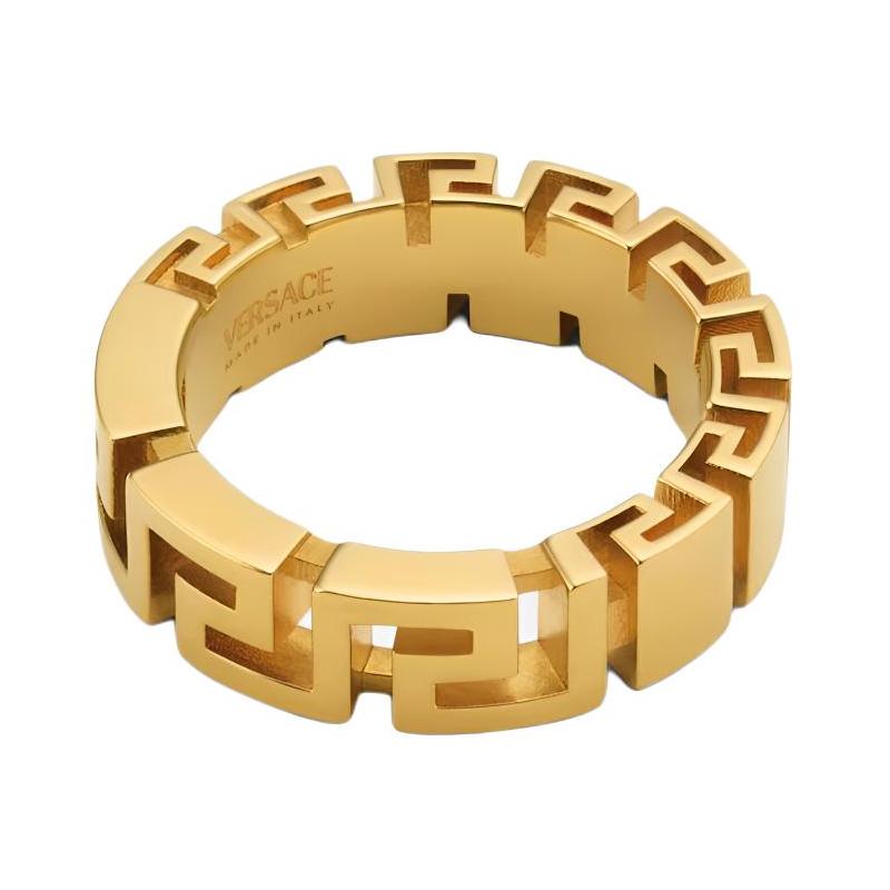 Versace Tastaturmuster hohler Designring Damen leicht 31512946 1022282-1A00620_DG5_7_3J000-hellgold 15