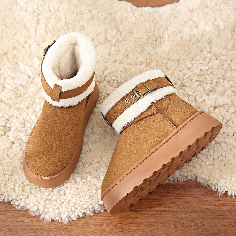 Short Boots Women Winter Warm Thickness Non-slip Shibuya Hairy Boots 2024 Personalized Fashion Snow Boots