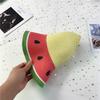 Parent-child Printed Fruit Straw Hat Children Adult Color Matching Sunscreen Beach Hats Outdoor Travel Foldable Fisherman Cap