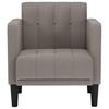 Armchair with Armrests Taupe 53 Cm Fabric