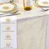 Light Luxury Gold Foil Mesh Table Flag Holiday Party Wedding Decoration