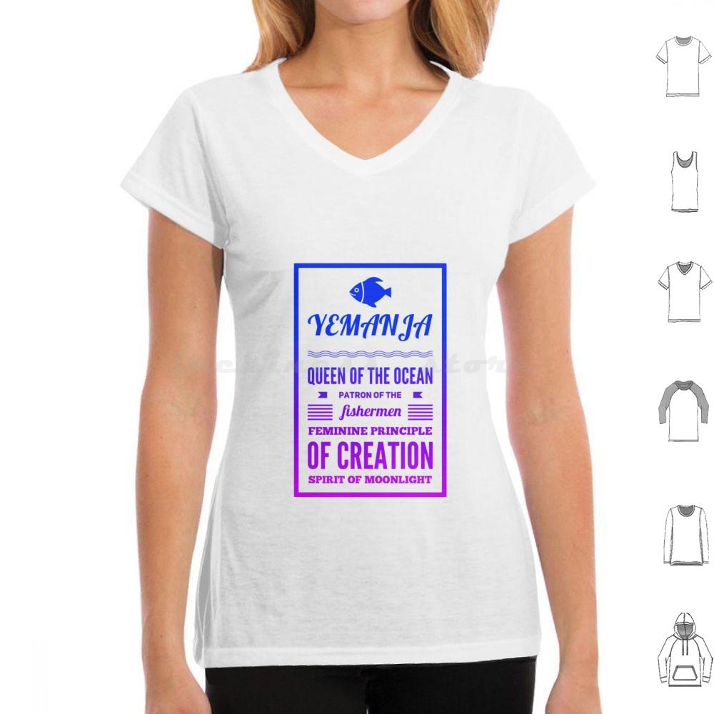 Yemanja Queen Of The Ocean T Shirt Men Women Kids 6xl Brazil Umbanda Iemanja Afro Candomblé Exú Macumba Sea Yoruba Africa