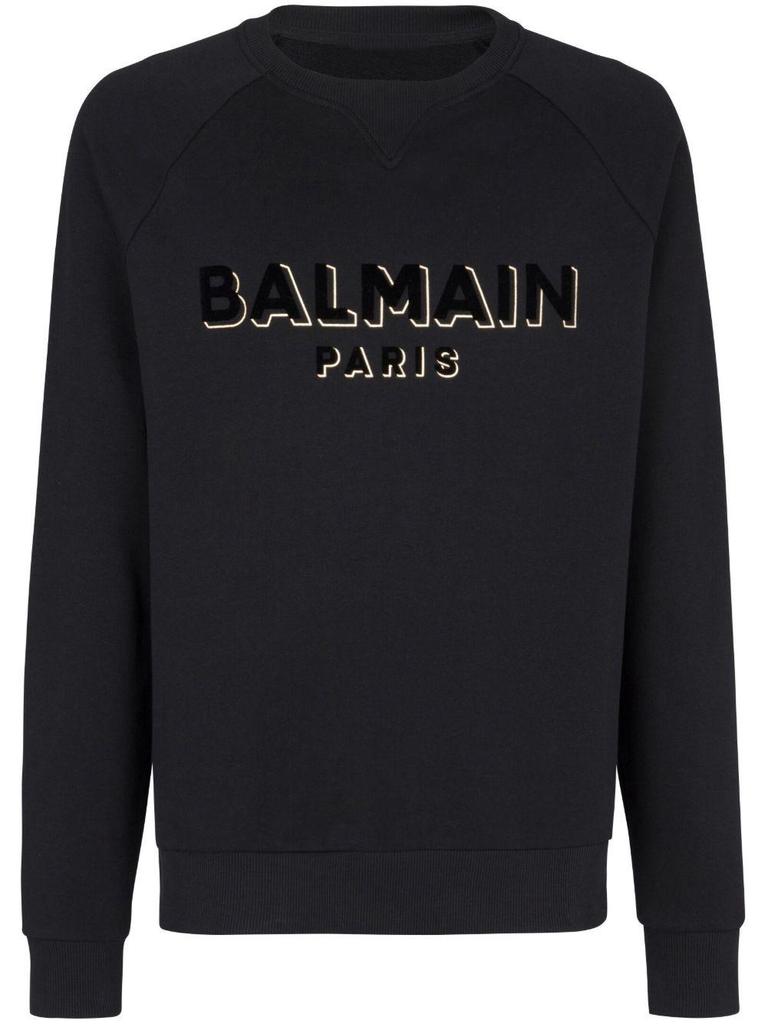 Balmain Unisex Rundhals-Sweatshirt, Herbst/Winter Kollektion, Lockere Passform, Langarm-Oberteil mit Aufdruck