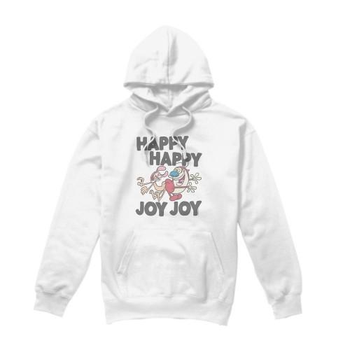 Ren & Stimpy Mens Happy Happy Joy Joy Hoodie