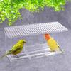 Clear Window Bird Feeder Drainage Hole Bird Food Container Transparent Bird House  Bird Supplies