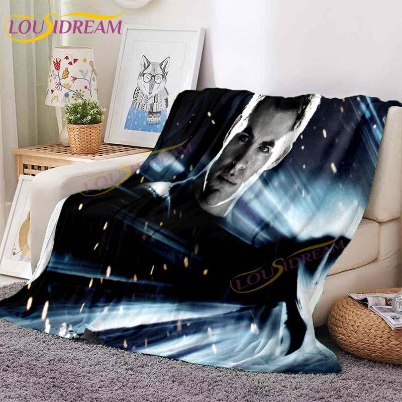 Coperta stampata Star Trek Coperta morbida in flanella Copertura per divano, poltrona di casa Coperte per giovani, bambini Viaggio Peluche Caldo Coperta copriletto