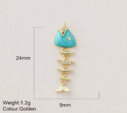 Cross-border popular colorful fish pendant